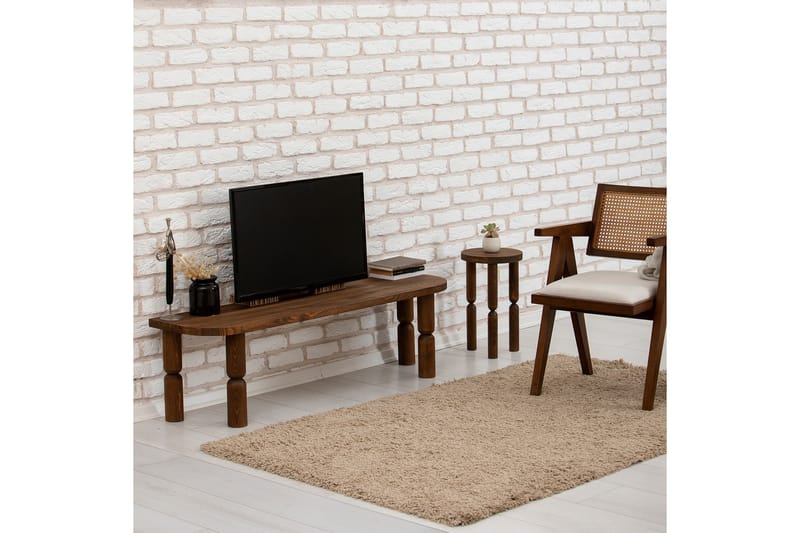 Ida Tv-bänk 140 cm - Valnöt - Möbler - Vardagsrum - Tv-möbler & mediamöbler - Tv-bänkar