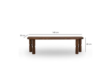 Ida Tv-bänk 140 cm - Valnöt - Möbler - Vardagsrum - Tv-möbler & mediamöbler - Tv-bänkar