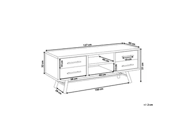 Illari TV-Bänk 127 cm - Trä/Natur - Möbler - Vardagsrum - Tv-möbler & mediamöbler - Tv-bänkar