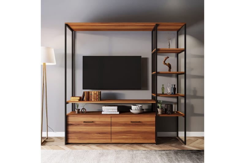 ILUCOTEN Tv-bänk 180 cm Valnöt - Möbler - Vardagsrum - Tv-möbler & mediamöbler - Tv-bänkar