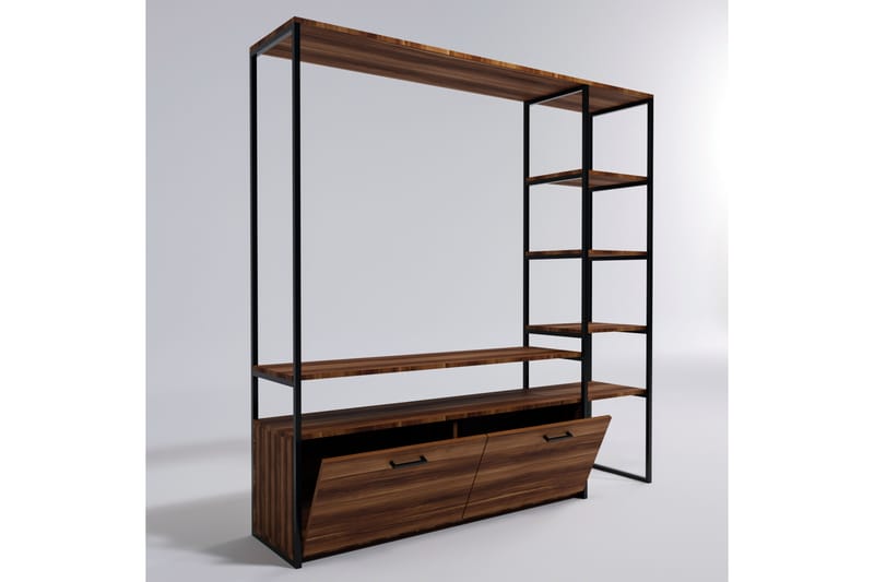ILUCOTEN Tv-bänk 180 cm Valnöt - Möbler - Vardagsrum - Tv-möbler & mediamöbler - Tv-bänkar