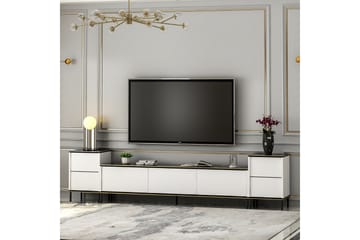Imaj Tv-bänk 260 cm - Guld/Svart/Vit - Möbler - Vardagsrum - Tv-möbler & mediamöbler - Tv-bänkar