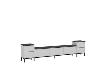 Imaj Tv-bänk 260 cm - Guld/Svart/Vit - Möbler - Vardagsrum - Tv-möbler & mediamöbler - Tv-bänkar