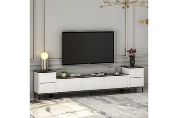 Imaj Tv-bänk 260 cm - Guld/Svart/Vit - Möbler - Vardagsrum - Tv-möbler & mediamöbler - Tv-bänkar