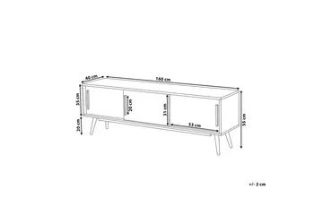 Indiana Tv-Bänk 40x160 cm - Vit - Möbler - Vardagsrum - Tv-möbler & mediamöbler - Tv-bänkar