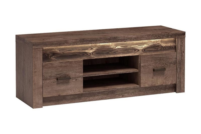 Indianapolis TV-bänk 137x42x53 cm, Vit Led-Belysning