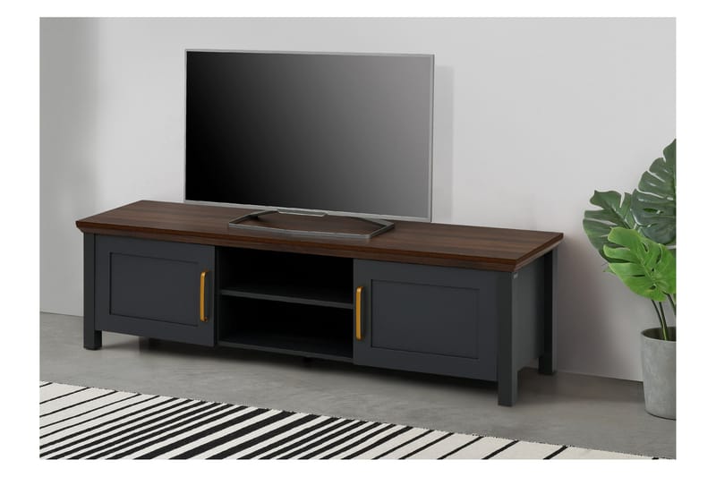 INKAGI Tv-bänk 160x39 cm Svart - Möbler - Vardagsrum - Tv-möbler & mediamöbler - Tv-bänkar