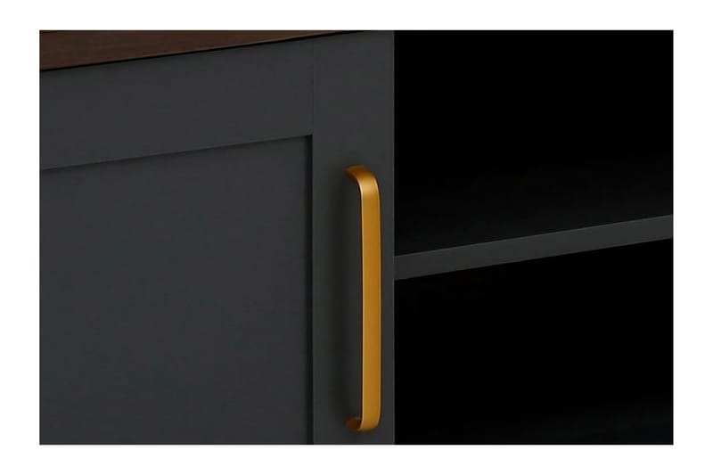 INKAGI Tv-bänk 160x39 cm Svart - Möbler - Vardagsrum - Tv-möbler & mediamöbler - Tv-bänkar