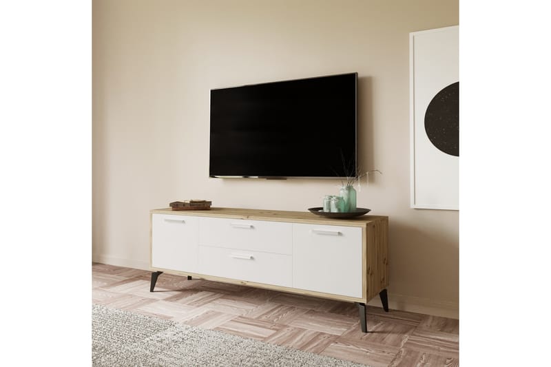 IYIPORT Tv-bänk 150 cm Vit - Möbler - Vardagsrum - Tv-möbler & mediamöbler - Tv-bänkar