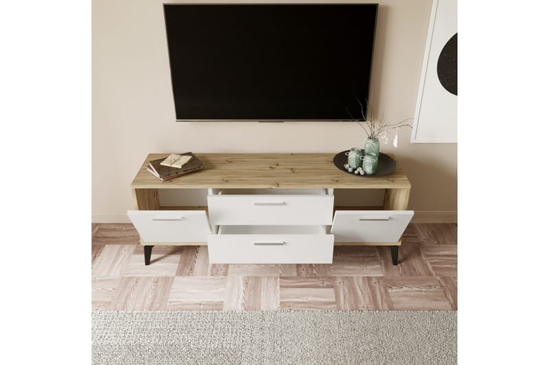 IYIPORT Tv-bänk 150 cm Vit - Möbler - Vardagsrum - Tv-möbler & mediamöbler - Tv-bänkar