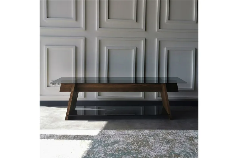 Jamerria TV-Bänk 158 cm - Valnöt/Svart - Möbler - Vardagsrum - Tv-möbler & mediamöbler - Tv-bänkar