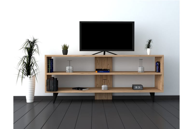 JASHAUNA TV-Bänk 120 cm Oak - Möbler - Vardagsrum - Tv-möbler & mediamöbler - Tv-bänkar