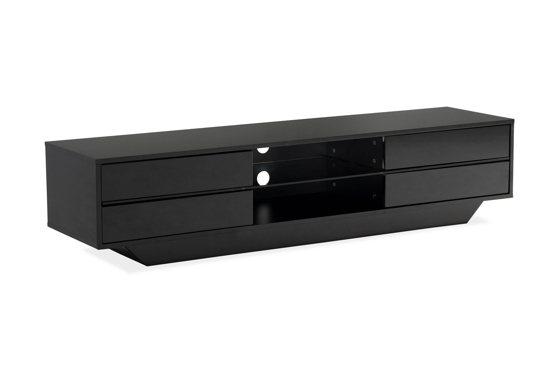 Jugansbo Tv-b&auml;nk 36 cm med LED Belysning - Svart