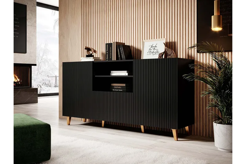 Juniskär Tv-bänk 40x82x150 cm - Svart - Möbler - Vardagsrum - Tv-möbler & mediamöbler - Tv-bänkar