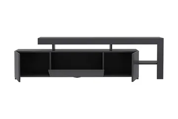 Jurukovo Golvstående TV Bänk 192 cm med Förvaring i Målat Trä - Antracit - Möbler - Vardagsrum - Tv-möbler & mediamöbler - Tv-bänkar