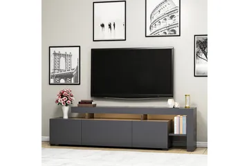 Jurukovo Tv-bänk 192 cm - Antracit - Möbler - Vardagsrum - Tv-möbler & mediamöbler - Tv-bänkar