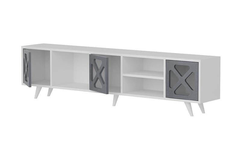Kallboda TV-Bänk 180 cm - Vit/Grå - Möbler - Vardagsrum - Tv-möbler & mediamöbler - Tv-bänkar