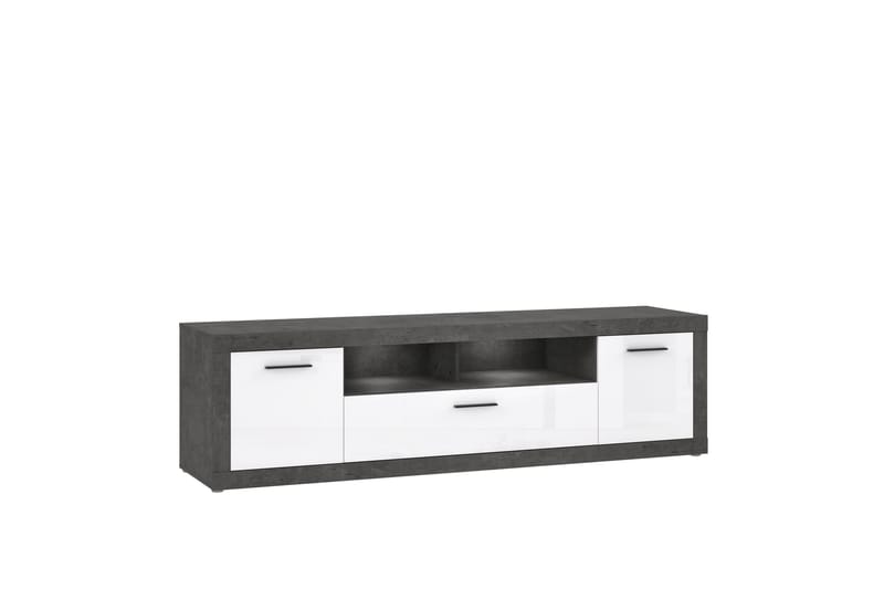 KALOYAN Vägghylla 22x194 cm Grå/Vit - Möbler - Vardagsrum - Tv-möbler & mediamöbler - Tv-bänkar