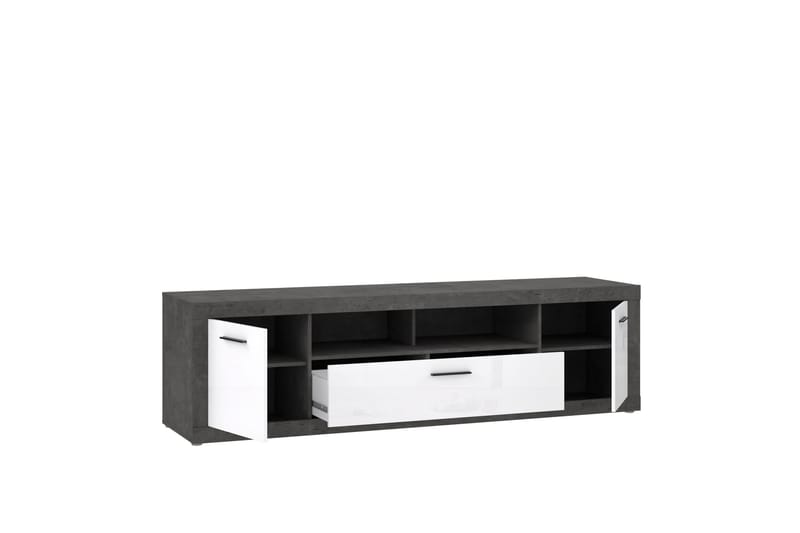 KALOYAN Vägghylla 22x194 cm Grå/Vit - Möbler - Vardagsrum - Tv-möbler & mediamöbler - Tv-bänkar