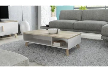Kardos TV-bänk 110 cm - Vit/Ek - Möbler - Vardagsrum - Tv-möbler & mediamöbler - Tv-bänkar