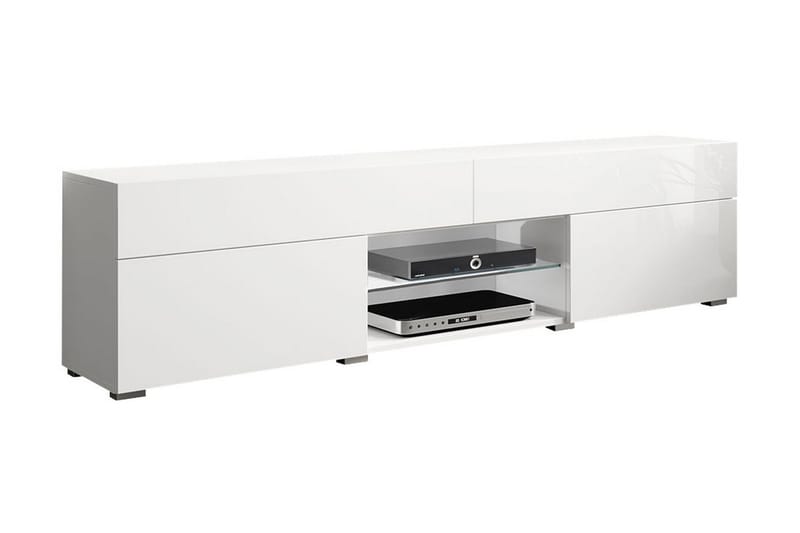 Kazuki Tv-bänk 34,5 cm Vit högglans - Vit - Möbler - Vardagsrum - Tv-möbler & mediamöbler - Tv-bänkar