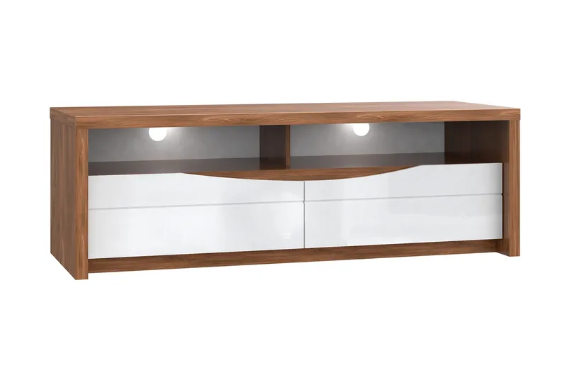 Keoisha TV-Bänk 148 cm, Brun/Vit
