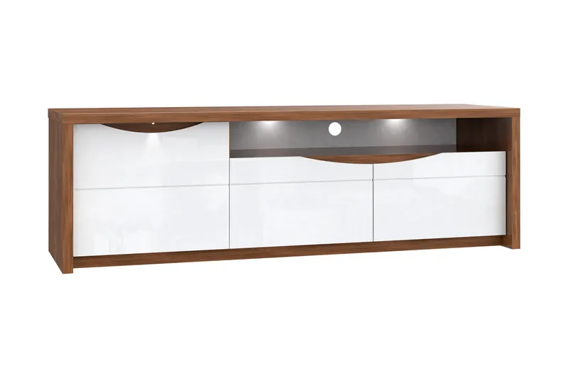 Keoisha TV-Bänk 189 cm - Brun/Vit - Möbler - Vardagsrum - Tv-möbler & mediamöbler - Tv-bänkar
