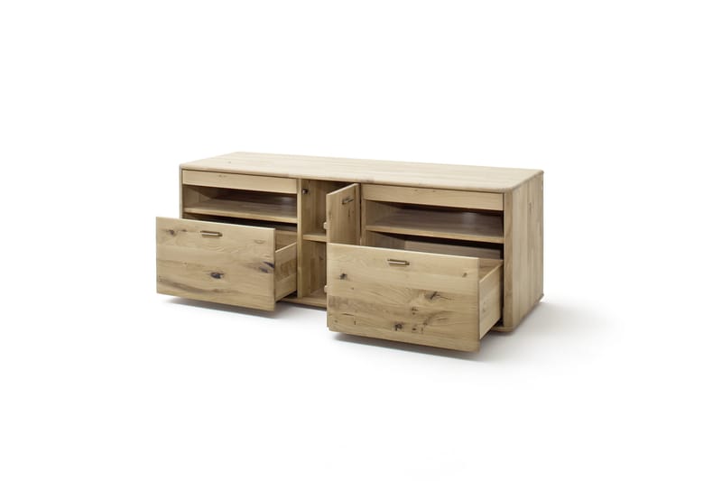 KEZEY TV-bänk 156 cm Trä/Natur - Möbler - Vardagsrum - Tv-möbler & mediamöbler - Tv-bänkar