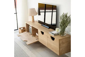 Khalidur Tv-bänk 180 cm - Ek - Möbler - Vardagsrum - Tv-möbler & mediamöbler - Tv-bänkar