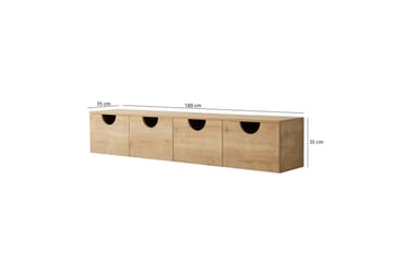 Khalidur Tv-bänk 180 cm - Ek - Möbler - Vardagsrum - Tv-möbler & mediamöbler - Tv-bänkar