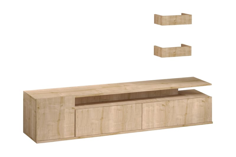 KHOXHAM Tv-bänk 180 cm Natur/Vit - Möbler - Vardagsrum - Tv-möbler & mediamöbler - Tv-bänkar