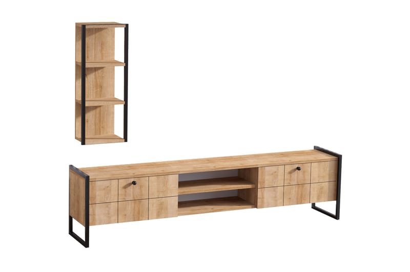 KISEBAST TV-möbelset 180 cm Brun - Möbler - Vardagsrum - Tv-möbler & mediamöbler - Tv-bänkar