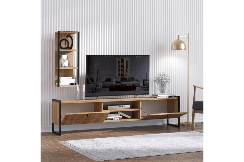 KISEBAST TV-möbelset 180 cm Brun - Möbler - Vardagsrum - Tv-möbler & mediamöbler - Tv-bänkar