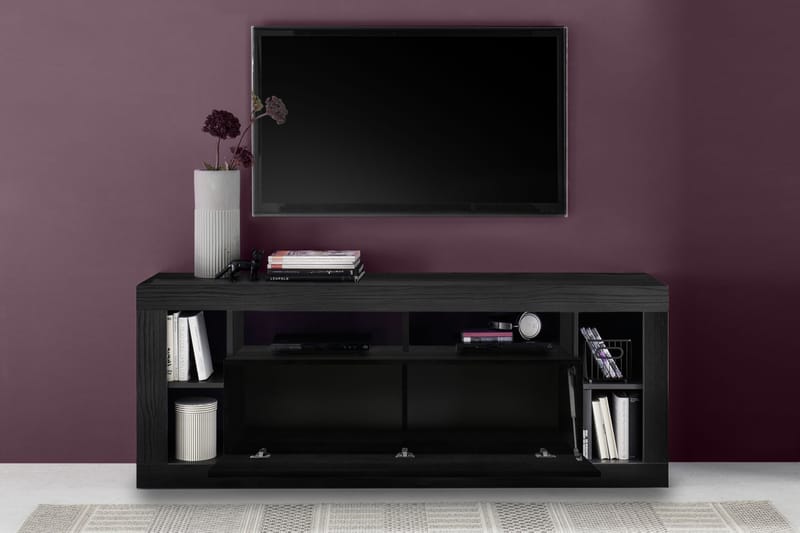 KNIPTON Tv-bänk 42x172x66 cm Svart - Möbler - Vardagsrum - Tv-möbler & mediamöbler - Tv-bänkar