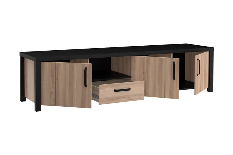 Konitsa Tv-bänk 210 cm - Brun/Svart - Möbler - Vardagsrum - Tv-möbler & mediamöbler - Tv-bänkar