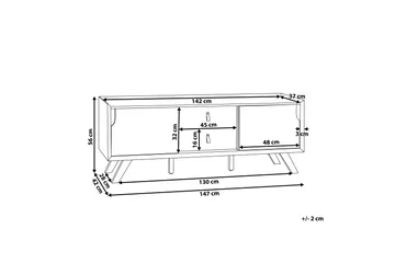 Laiya TV-Bänk 147 cm - Vit - Möbler - Vardagsrum - Tv-möbler & mediamöbler - Tv-bänkar