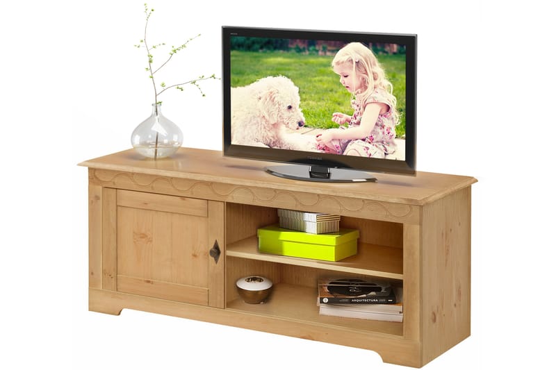 LAWSON TV-bänk 125 Brun - Möbler - Vardagsrum - Tv-möbler & mediamöbler - Tv-bänkar