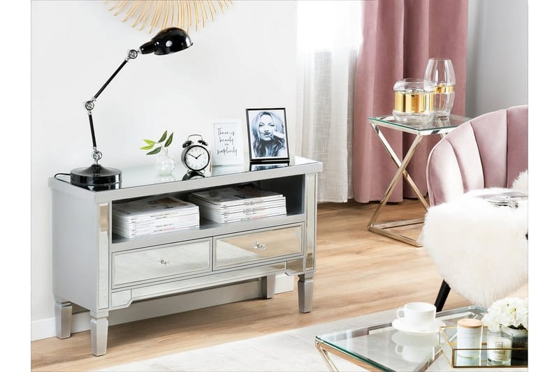 LEIST TV-Bänk 100 cm Silver - Möbler - Vardagsrum - Tv-möbler & mediamöbler - Tv-bänkar