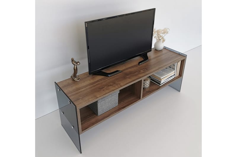 Lekkenne TV-bänk 122 cm - Mörkbrun - Möbler - Vardagsrum - Tv-möbler & mediamöbler - Tv-bänkar