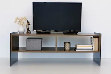 Lekkenne TV-bänk 122 cm - Mörkbrun - Möbler - Vardagsrum - Tv-möbler & mediamöbler - Tv-bänkar