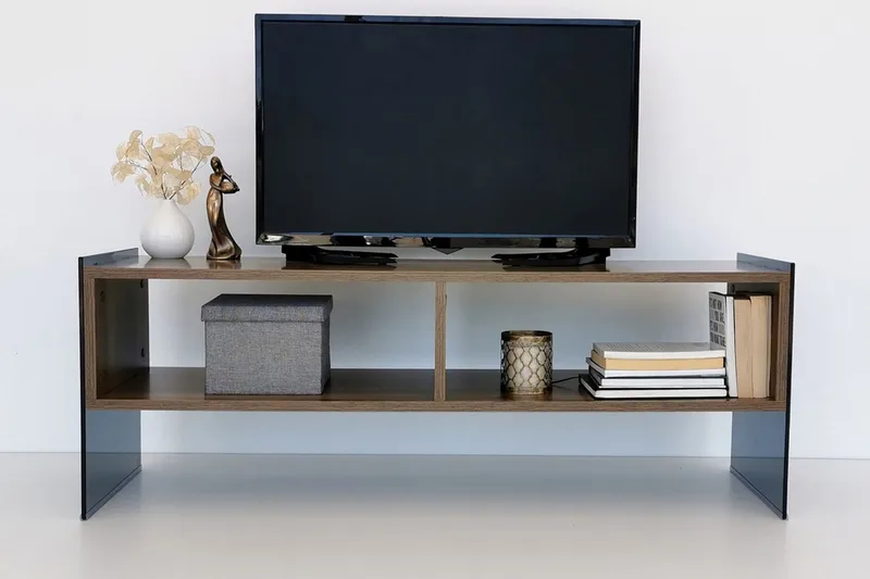 Lekkenne TV-bänk 122 cm - Mörkbrun - Möbler - Vardagsrum - Tv-möbler & mediamöbler - Tv-bänkar