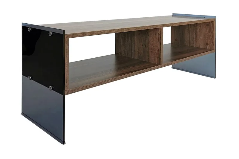 Lekkenne TV-bänk 122 cm, Mörkbrun