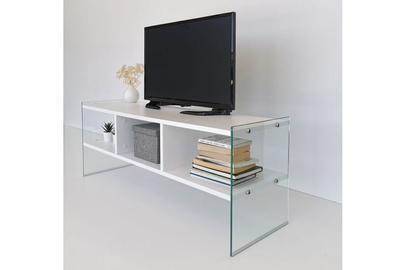 Lekkenne TV-bänk 122 cm - Vit - Möbler - Vardagsrum - Tv-möbler & mediamöbler - Tv-bänkar