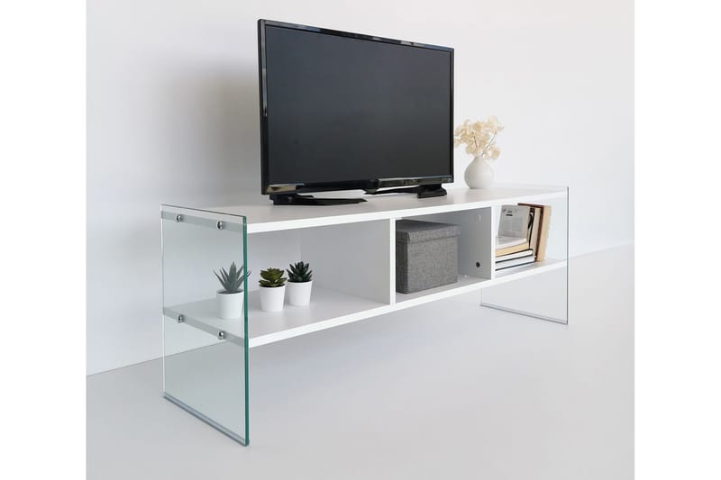 Lekkenne TV-bänk 122 cm - Vit - Möbler - Vardagsrum - Tv-möbler & mediamöbler - Tv-bänkar