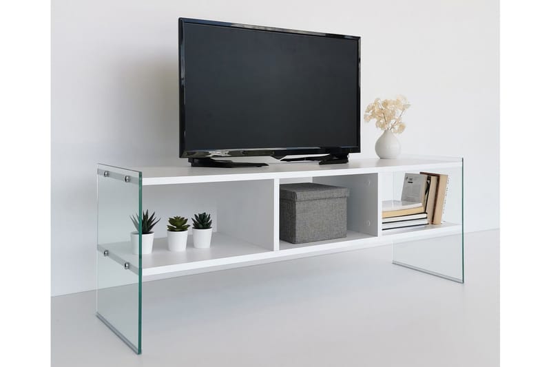 Lekkenne TV-bänk 122 cm - Vit - Möbler - Vardagsrum - Tv-möbler & mediamöbler - Tv-bänkar