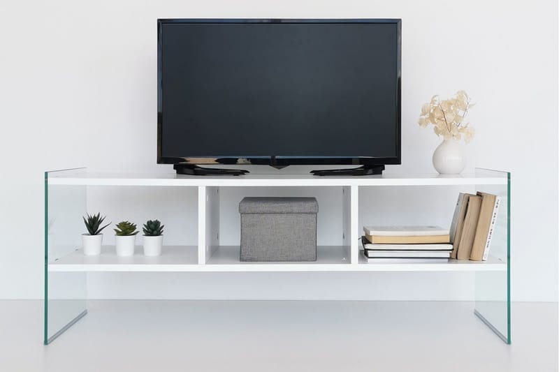 Lekkenne TV-bänk 122 cm - Vit - Möbler - Vardagsrum - Tv-möbler & mediamöbler - Tv-bänkar