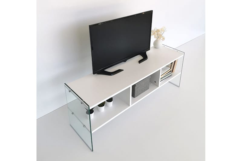 Lekkenne TV-bänk 122 cm - Vit - Möbler - Vardagsrum - Tv-möbler & mediamöbler - Tv-bänkar