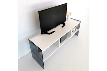 Lekkenne TV-bänk 122 cm - Vit/Grå - Möbler - Vardagsrum - Tv-möbler & mediamöbler - Tv-bänkar