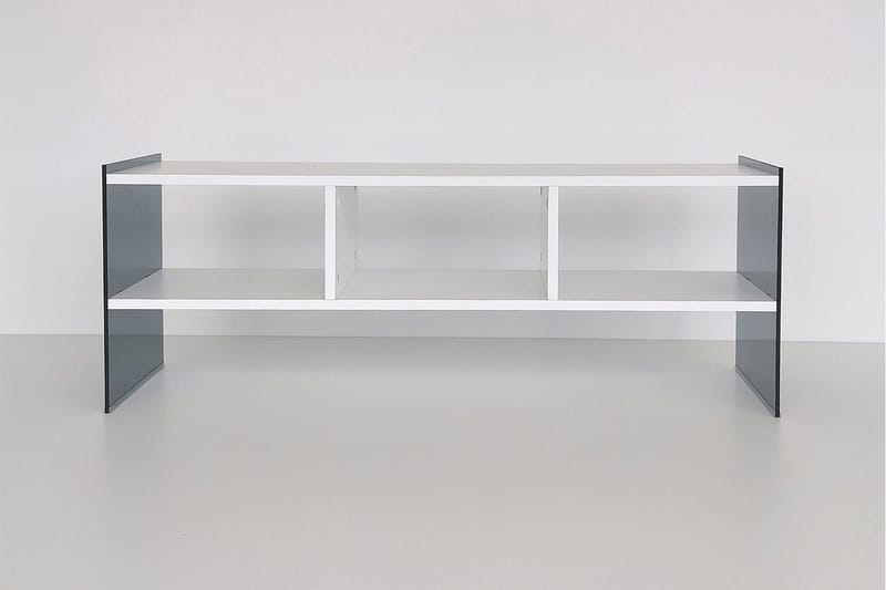 Lekkenne TV-bänk 122 cm - Vit/Grå - Möbler - Vardagsrum - Tv-möbler & mediamöbler - Tv-bänkar