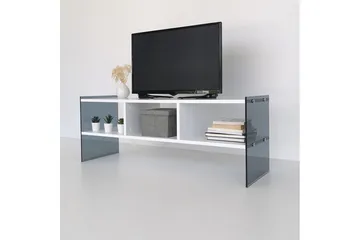 Lekkenne TV-bänk 122 cm - Vit/Grå - Möbler - Vardagsrum - Tv-möbler & mediamöbler - Tv-bänkar